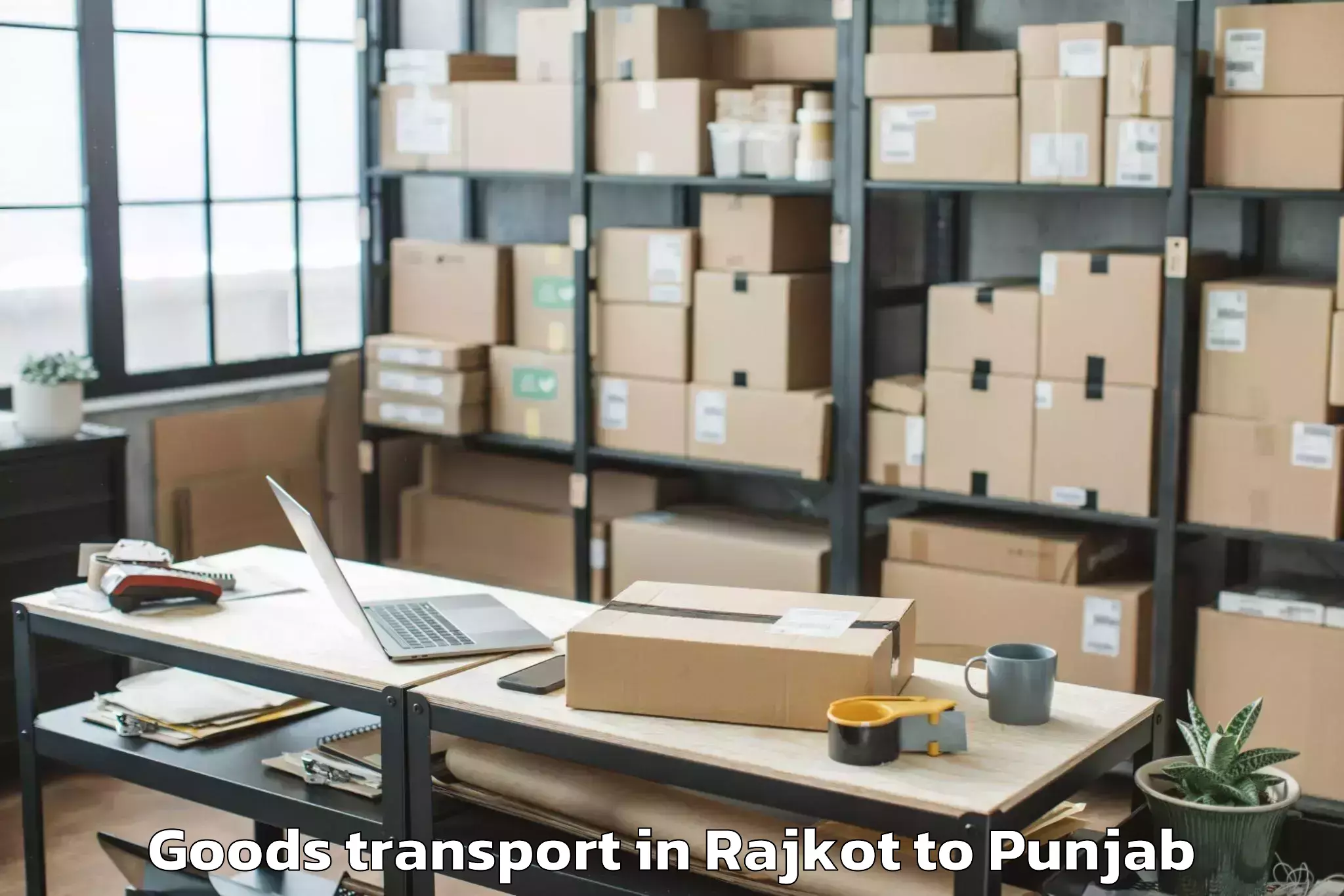 Book Your Rajkot to Rimt University Mandi Gobindga Goods Transport Today